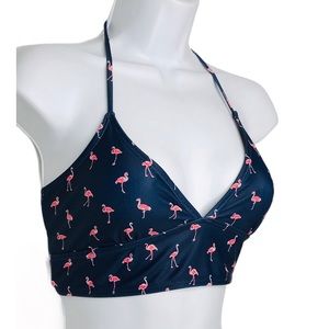 Love By Gap Navy Triangle Midi Bikini Swim Top